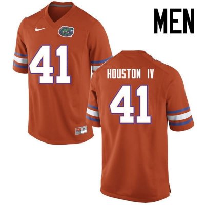 Men's Florida Gators #41 James Houston IV NCAA Nike Orange Authentic Stitched College Football Jersey UFC3262XG